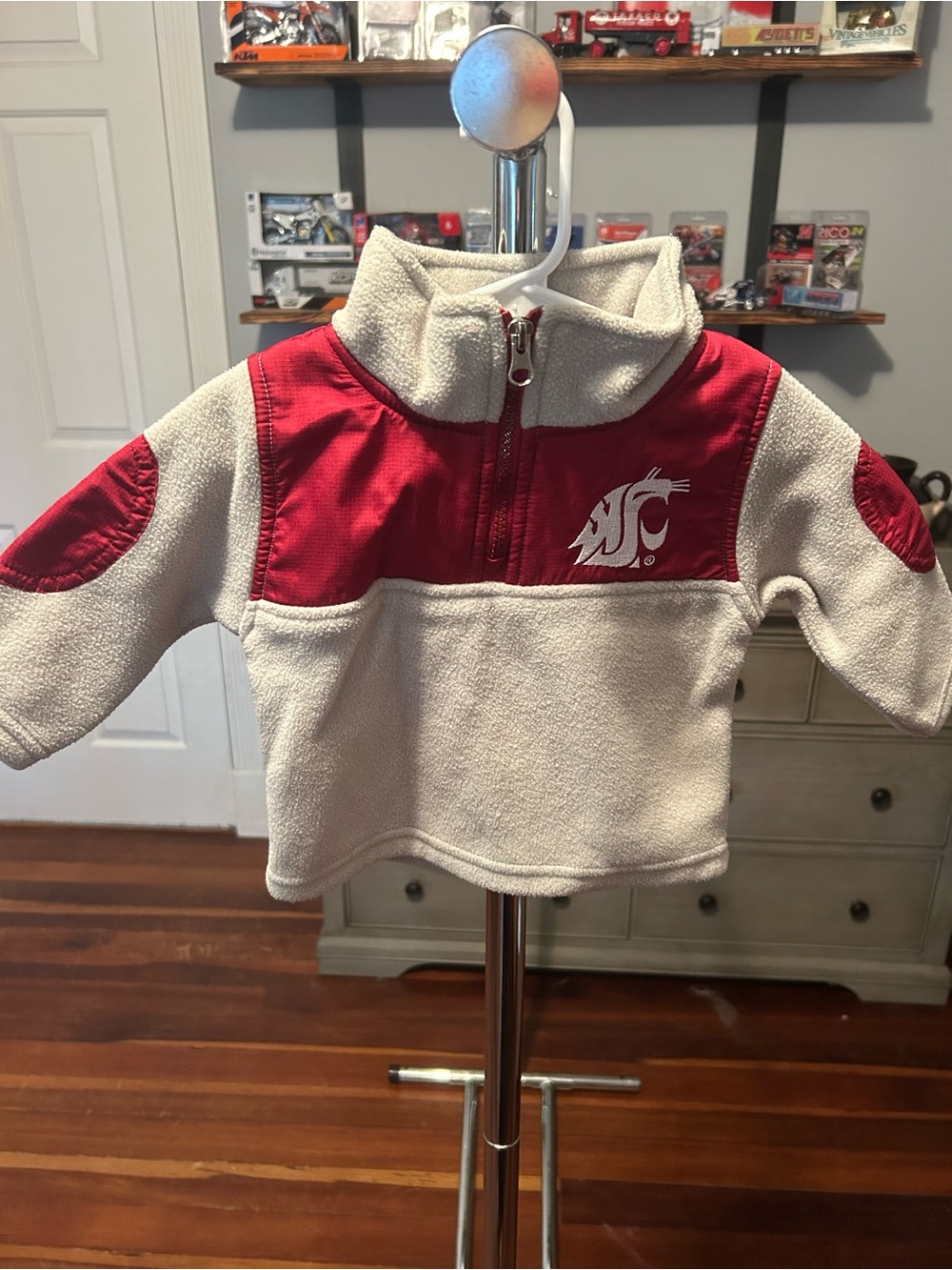 WSU Cougars Toddler Pullover Fleece - Cream & Crimson and 2 more